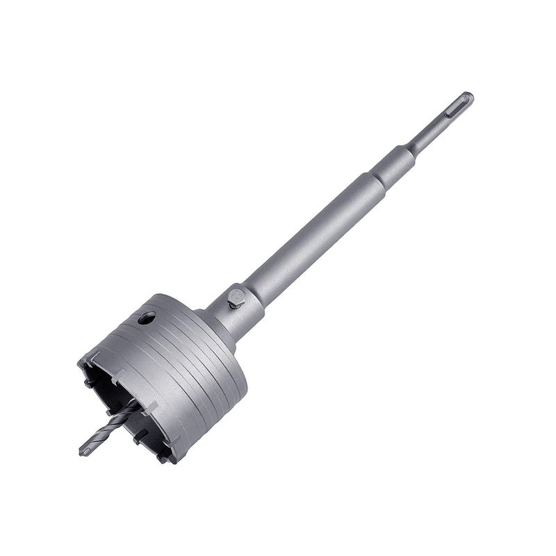 GUICGOC 100mm / 4 inch Concrete Hole Saw with 250mm SDS Plus Shank Connecting Rod Cement Hole Saw for Cement Brick Concrete Stone Wall (100mm (4 inch)) - Image 1